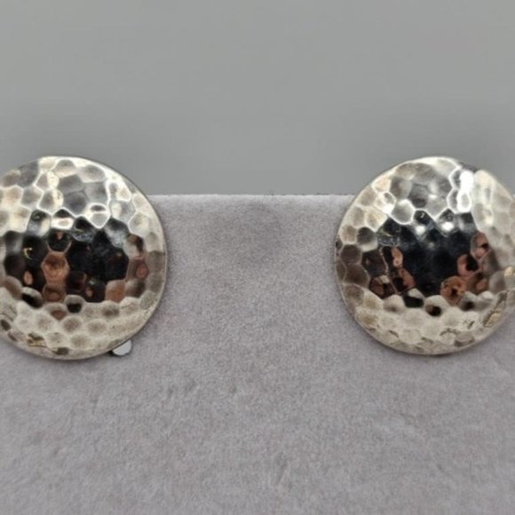 JW2 NECKLACE & EARRINGS Stainless Steel Necklace Silver Earrings Clip on Earring - Picture 10 of 11